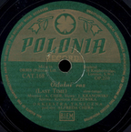 Ostatni raz (Scher – Kranowski)