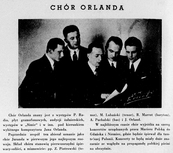 Chór Orlanda (1937 r.) Chór Orlanda (1937 r.)