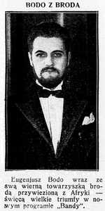Eugeniusz Bodo z brodą (1932 r.) Eugeniusz Bodo z brodą (1932 r.)