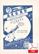 Aliosza - foxtrot rosyjski
muz. Henryk Rapacki
sł. Wacław Stępień