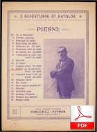 Kochali się od pierwszej chwili - romans cygański
muz. ???
sł. Stanisław Ratold
zbiory Biblioteki Narodowej