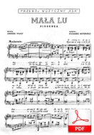 Mała Lu - piosenka
muz. Kazimierz Meyerhold
sł. Andrzej Włast