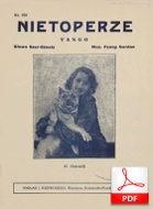 Nietoperze - tango
muz. Fanny Gordon
sł. Jan Brzechwa