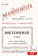 Nietoperze - tango
muz. Fanny Gordon
sł. Jan Brzechwa